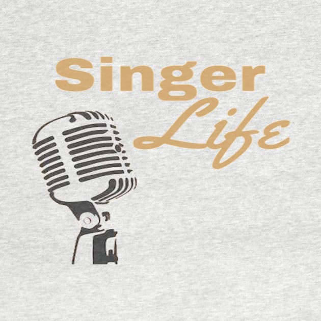 Singer Life Microphone Vocalist by Musician Gifts